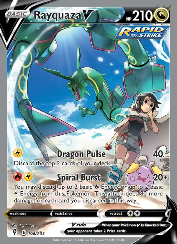 Image of the card Rayquaza V