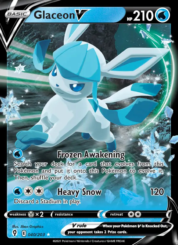 Image of the card Glaceon V