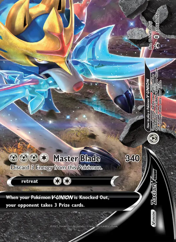 Image of the card Zacian V-UNION