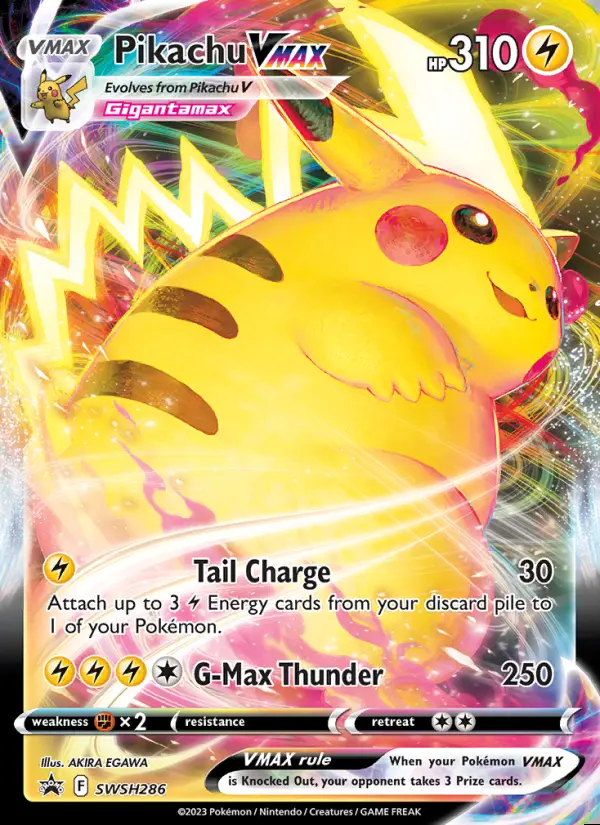 Image of the card Pikachu VMAX