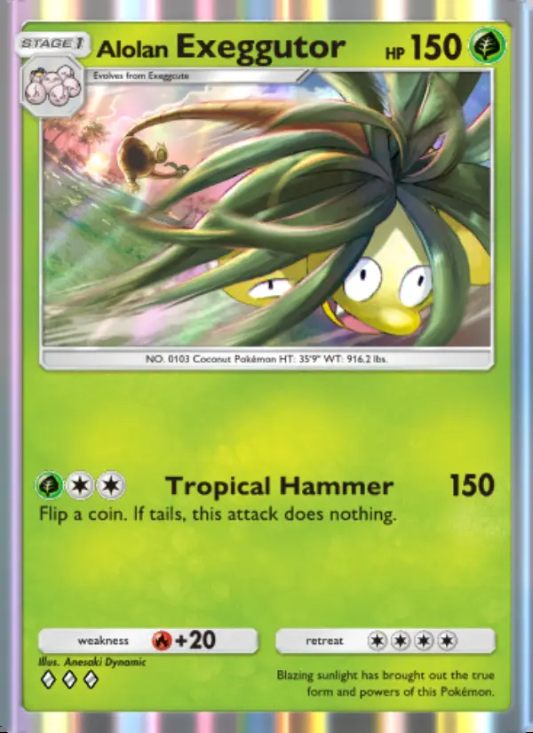 Image of the card Alolan Exeggutor