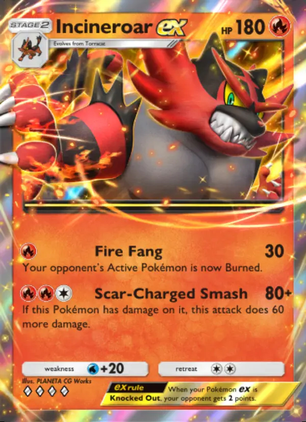 Image of the card Incineroar ex