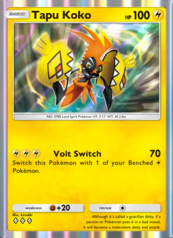 Image of the card Tapu Koko
