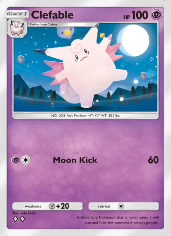Image of the card Clefable