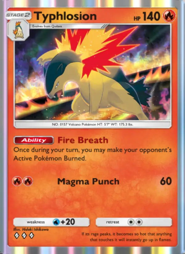 Image of the card Typhlosion