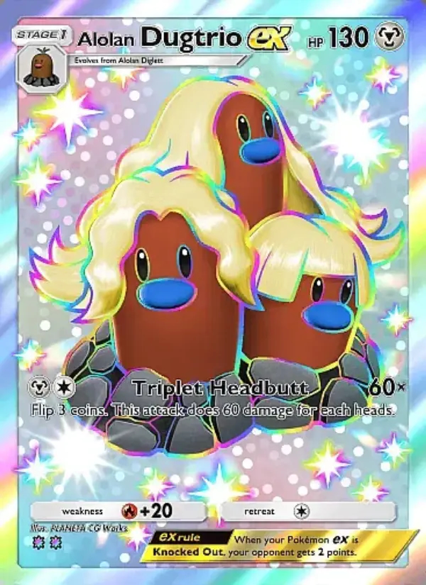 Image of the card Alolan Dugtrio ex