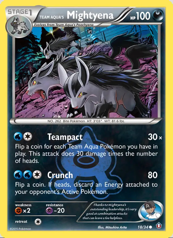 Image of the card Team Aqua's Mightyena