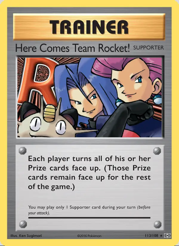 Image of the card Here Comes Team Rocket!